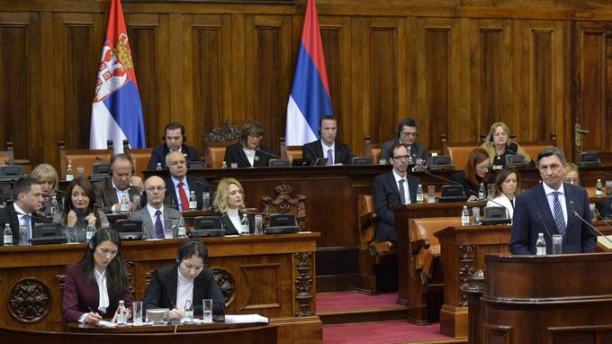 Govor predsednika Pahorja na slavnostni seji Narodne skupščine Republike Srbije